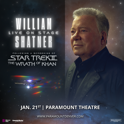 William Shatner Live Onstage following a Screening of Star Trek II: The Wrath of Khan